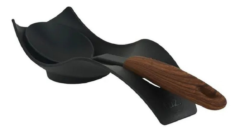 Suporte Descanso Colher Apoio Talheres Mesa Cozinha Pia Uz Cor Preto